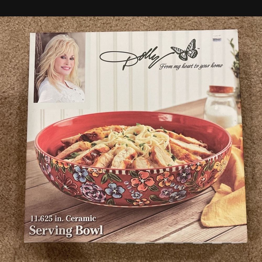 Dolly Parton serving bowl